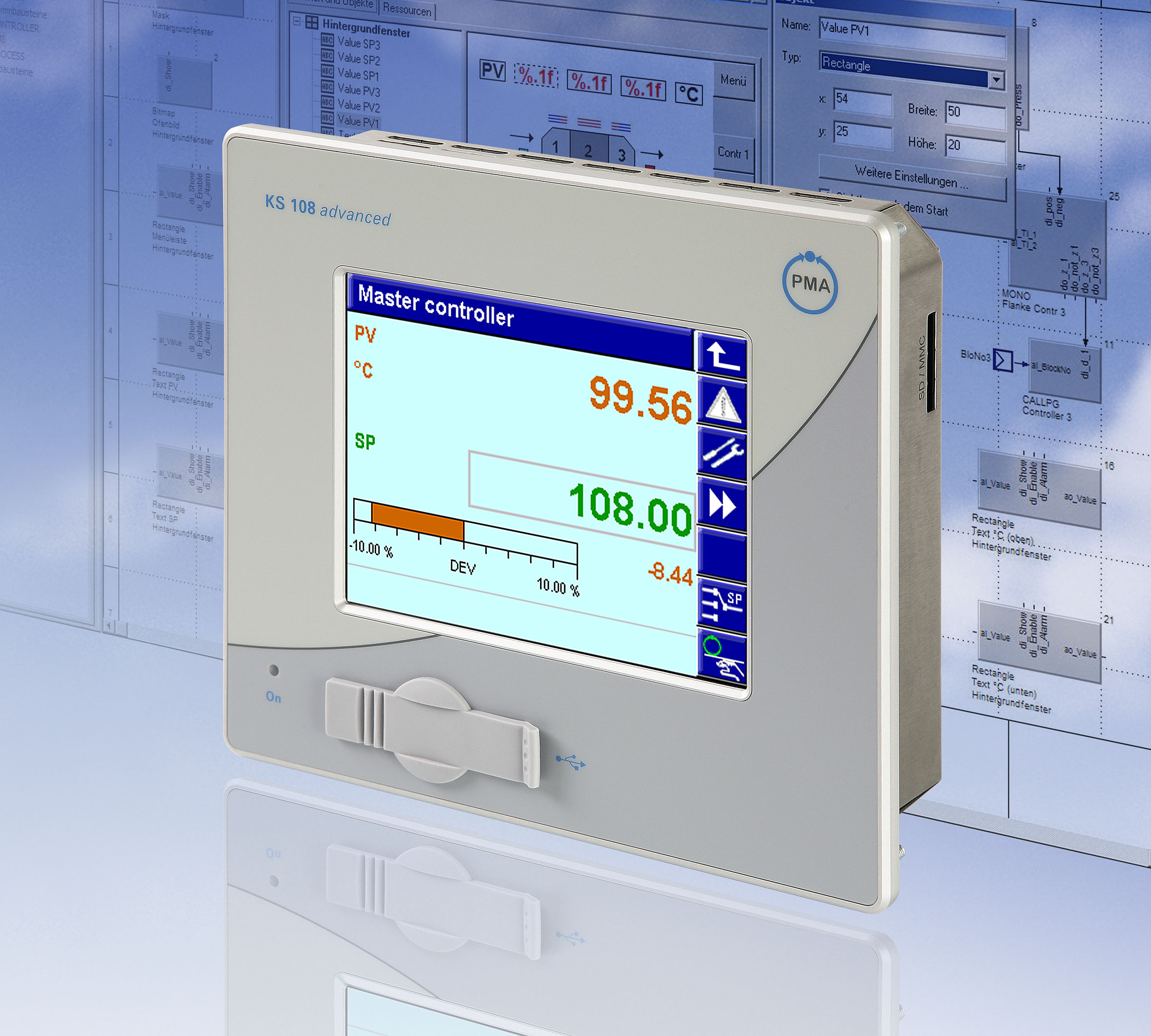 KS108 panel plc